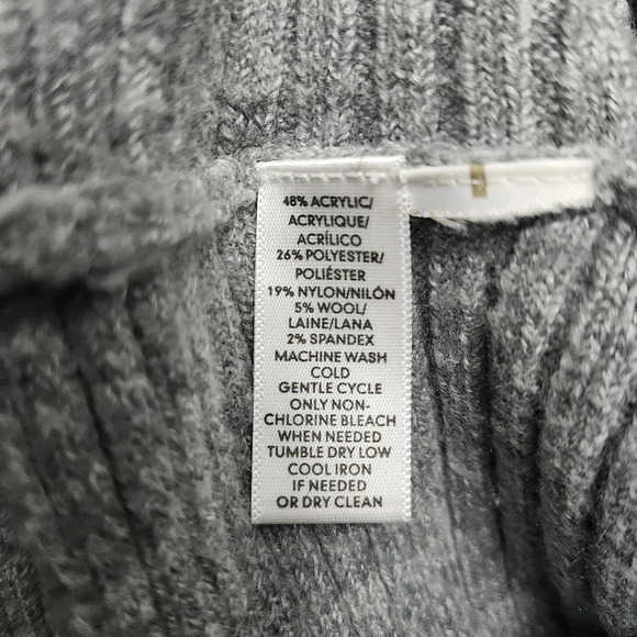 Lou and grey women's sweater size XS gray wool blend cowl neck - Picture 7 of 7